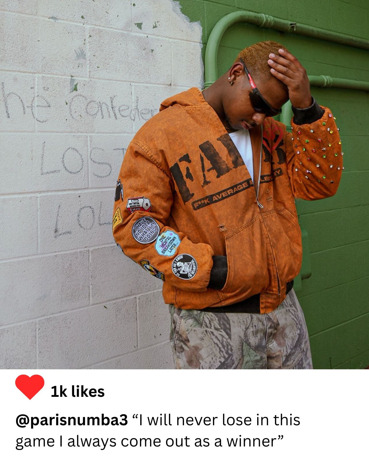 Parisnumba wearing GSNL hoodie - FABL3.CO