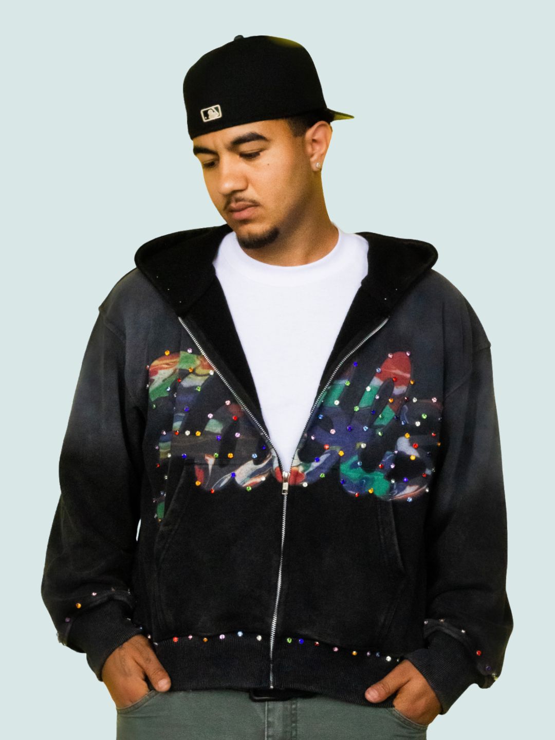 GALLERY HOODIE  (GREY) - FABL3.CO