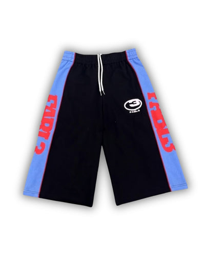 COURTSIDE 3/4 SWEATSHORTS - BLACK
